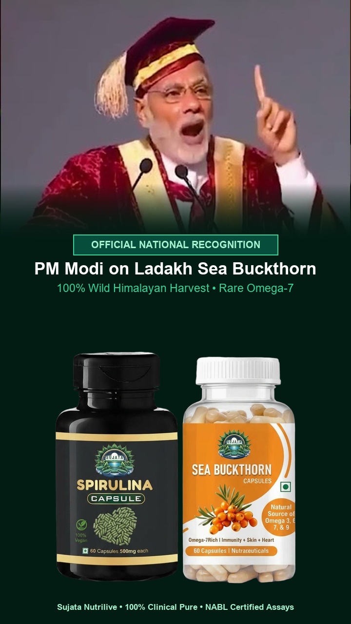 PM Modi Explains Ladakh Sea Buckthorn Benefits (सीबकथॉर्न) | Sujata Nutrilive
