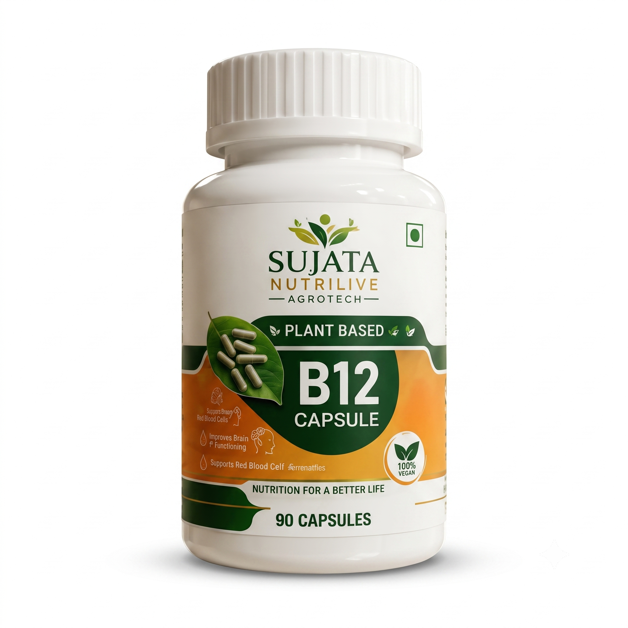 Sujata Plant-Based Vitamin B12 Capsules