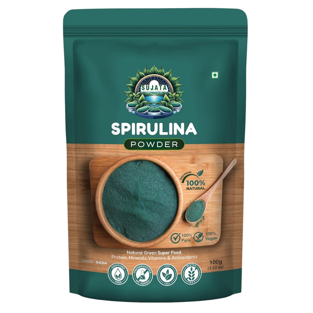 Sujata Pure Spirulina Powder (100g)
